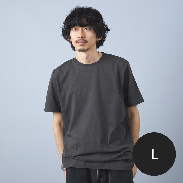 WAVE 点字 チャリティ Tシャツ GRAY Lサイズ FRONT