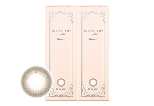 ジルスチュアートワンデー UV ブラウン 10枚入り(×2箱)
